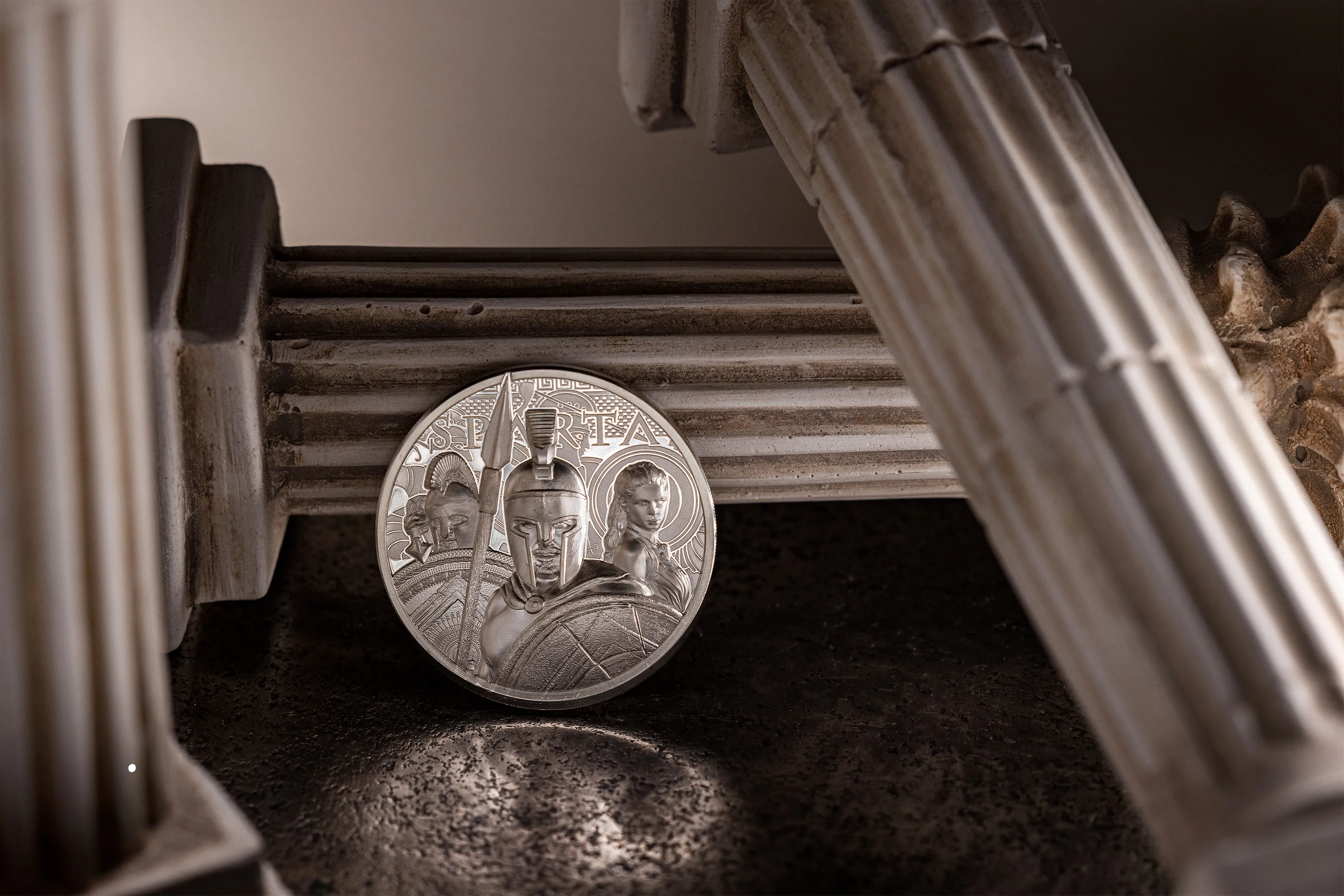 1 ounce Silver Sparta 2023 Proof HR (Mintage: 1.500 | High Relief | Proof)