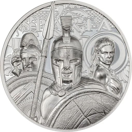 1 ounce Silver Sparta 2023 Proof HR (Mintage: 1.500 | High Relief | Proof)