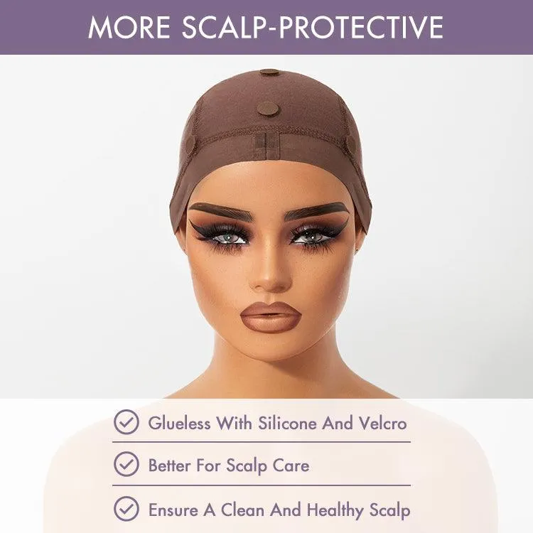 2pcs LUVME Reusable Non-Slip Wig Cap, Wig Gripper for Keeping Wigs Lace Front in Place