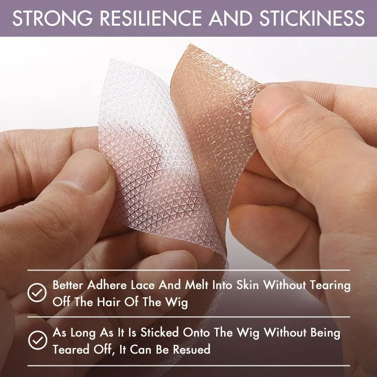 2pcs  Reusable Protective Wig Caps 8pcs Fake Scalp Tapes | Basic Storing Set