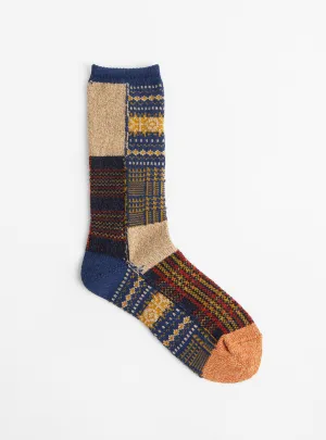 84 Yarns Patchwork Tweed Fairisle Socks