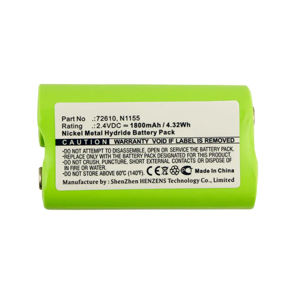 Batteries N Accessories BNA-WB-H14255 Medical Battery - Ni-MH, 2.4V, 1800mAh, Ultra High Capacity - Replacement for Welch-Allyn 72610 Battery