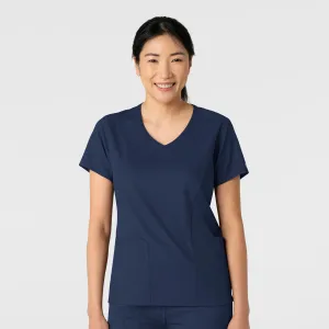Boundless Women's 2-Pocket V-Neck Scrub Top - Navy