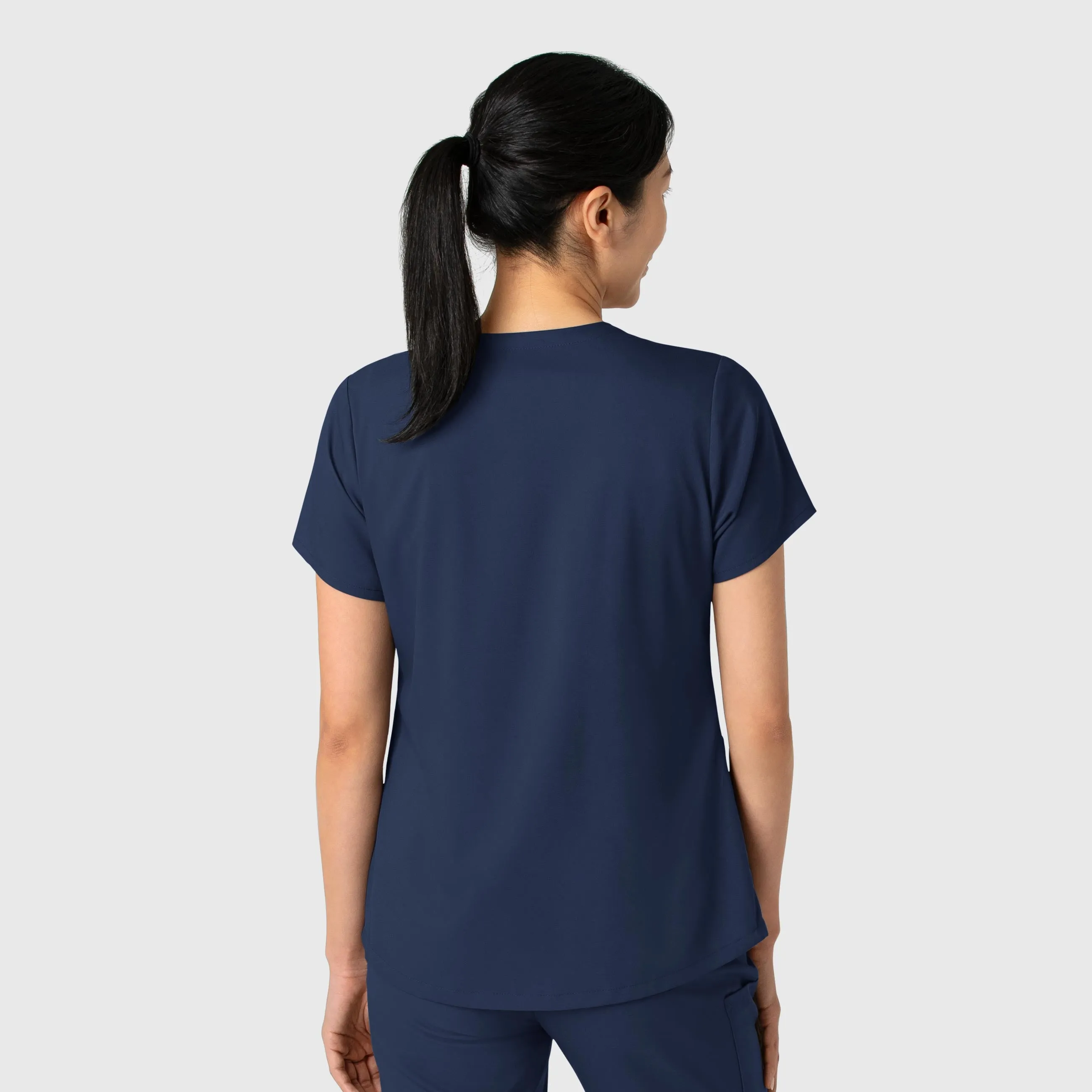 Boundless Women's 2-Pocket V-Neck Scrub Top - Navy