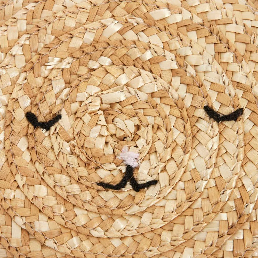 Cat Cross Body Straw Bag