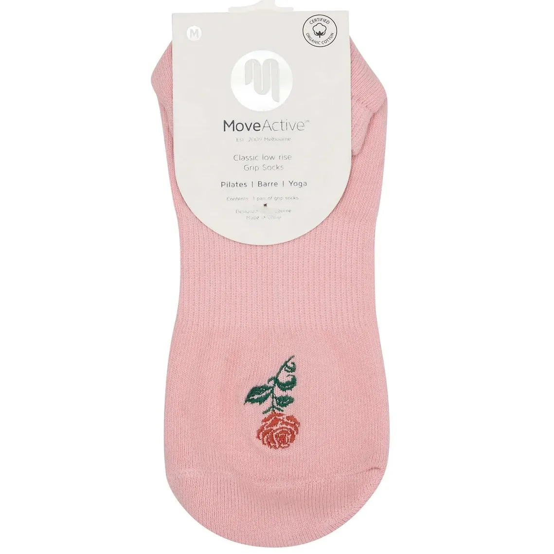 Classic Low Rise Grip Socks - Vintage Rose (Barre / Pilates)