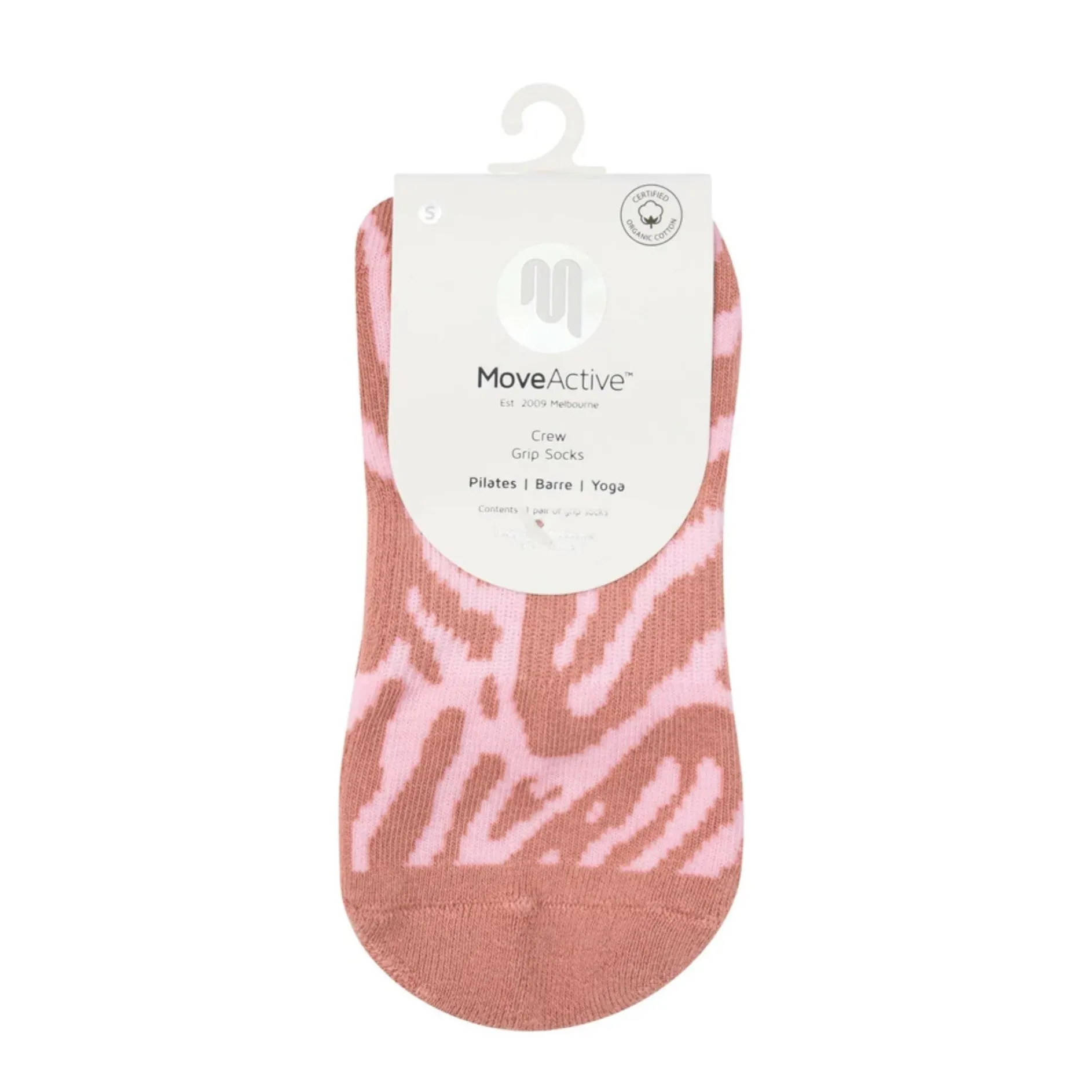Crew Grip Socks - Grapefruit Coral (Barre / Pilates)