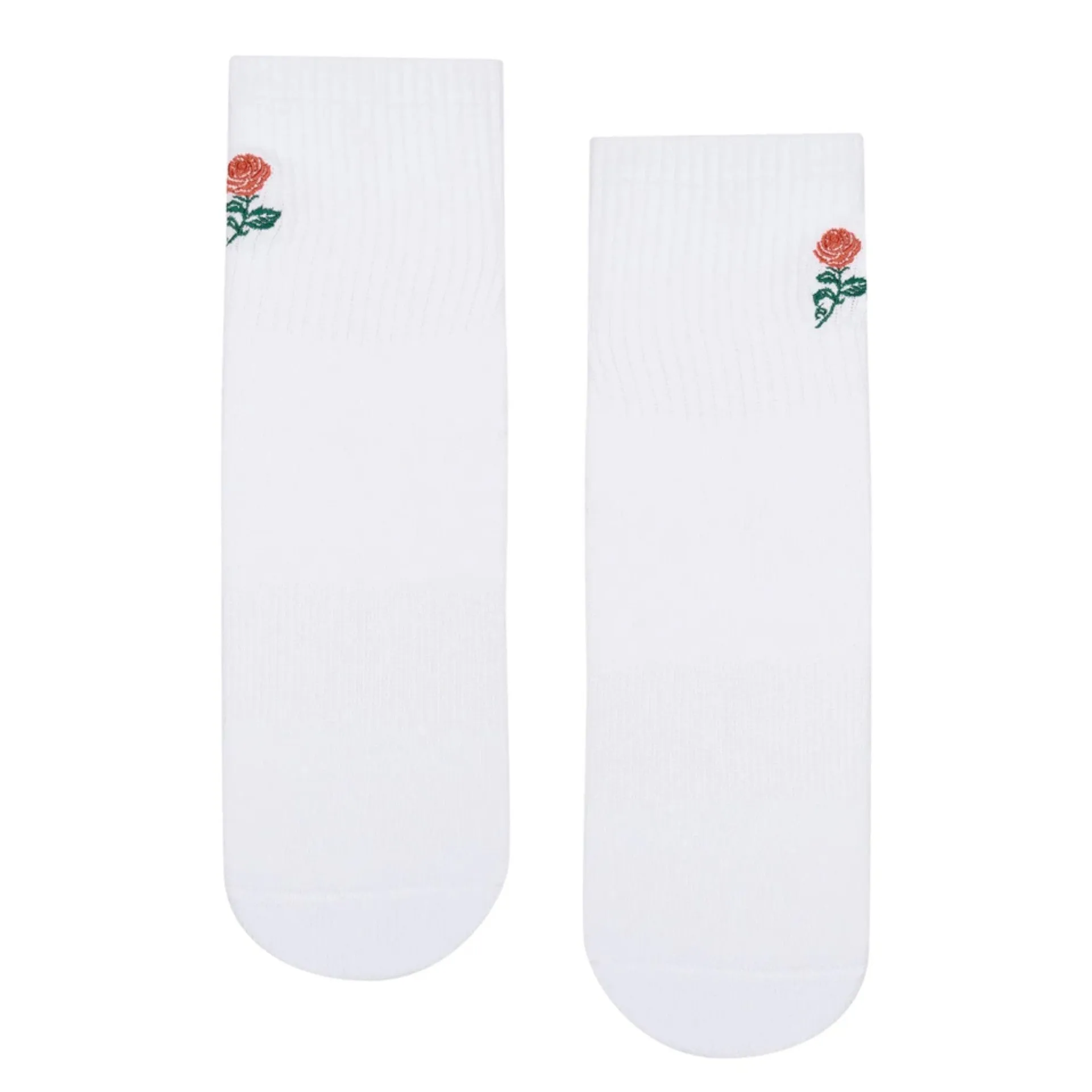 Crew Grip Socks - Vintage Rose White  (Barre / Pilates)