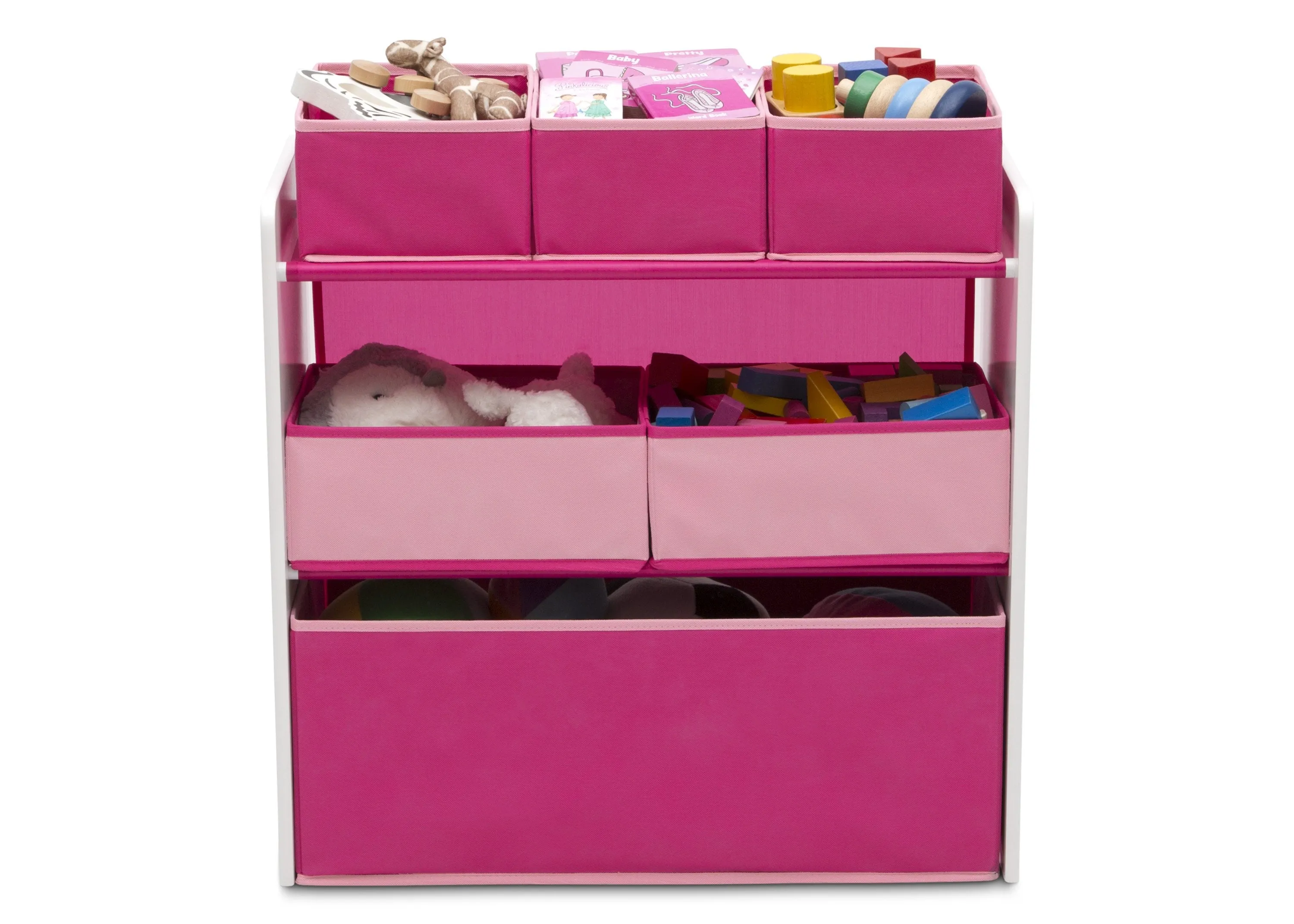 Design and Store 6 Bin Toy Organizer