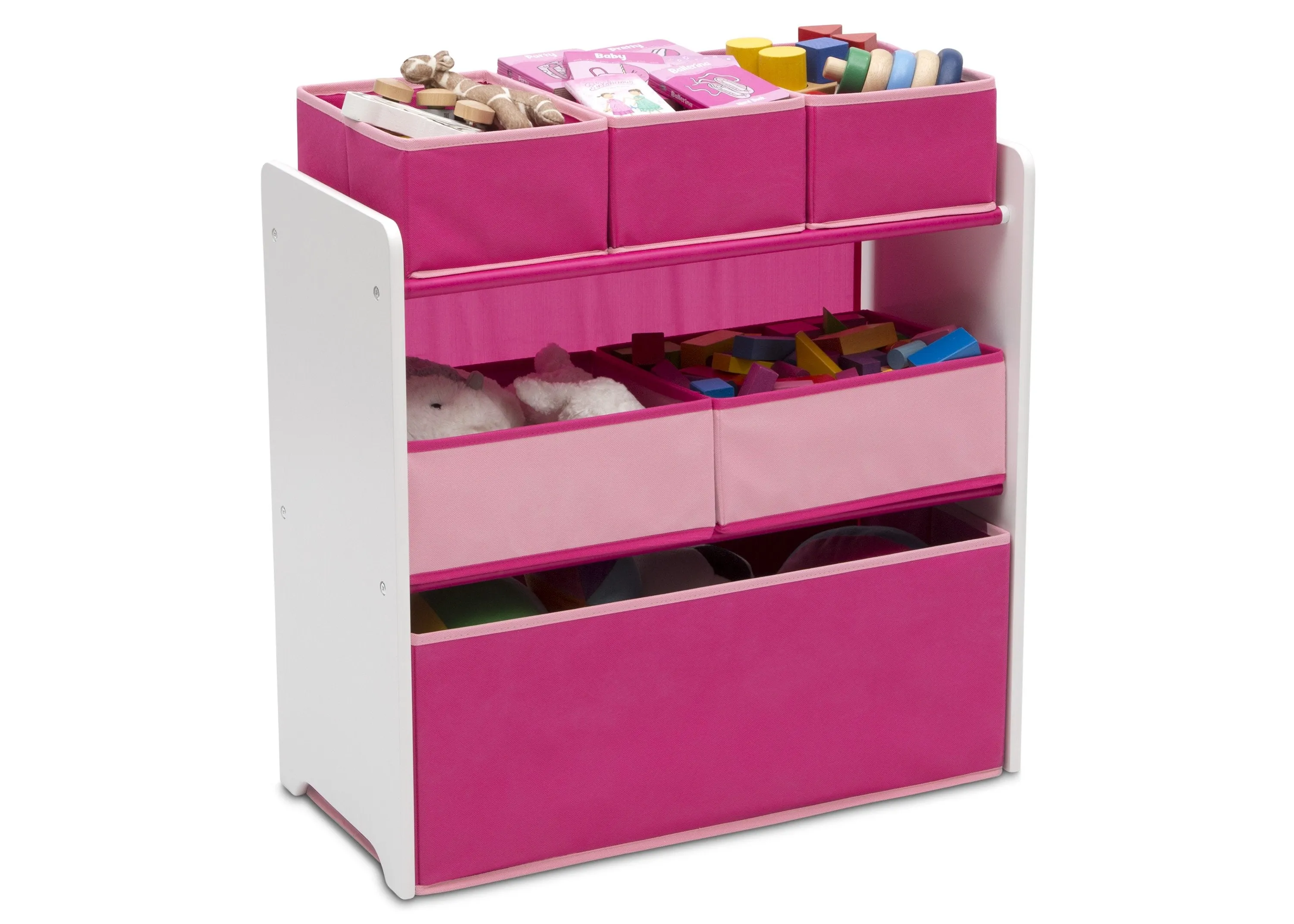 Design and Store 6 Bin Toy Organizer