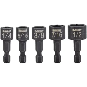 DEWALT DWAIND-5-- Nut Driver Set, Compact, 5-Piece (Dwaind5)