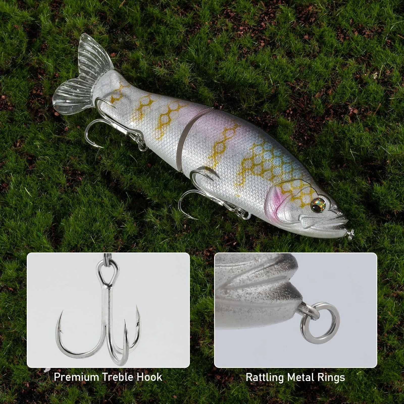 Dr.Fish  Jointed Swimbait Glide Lure 5.3''1oz
