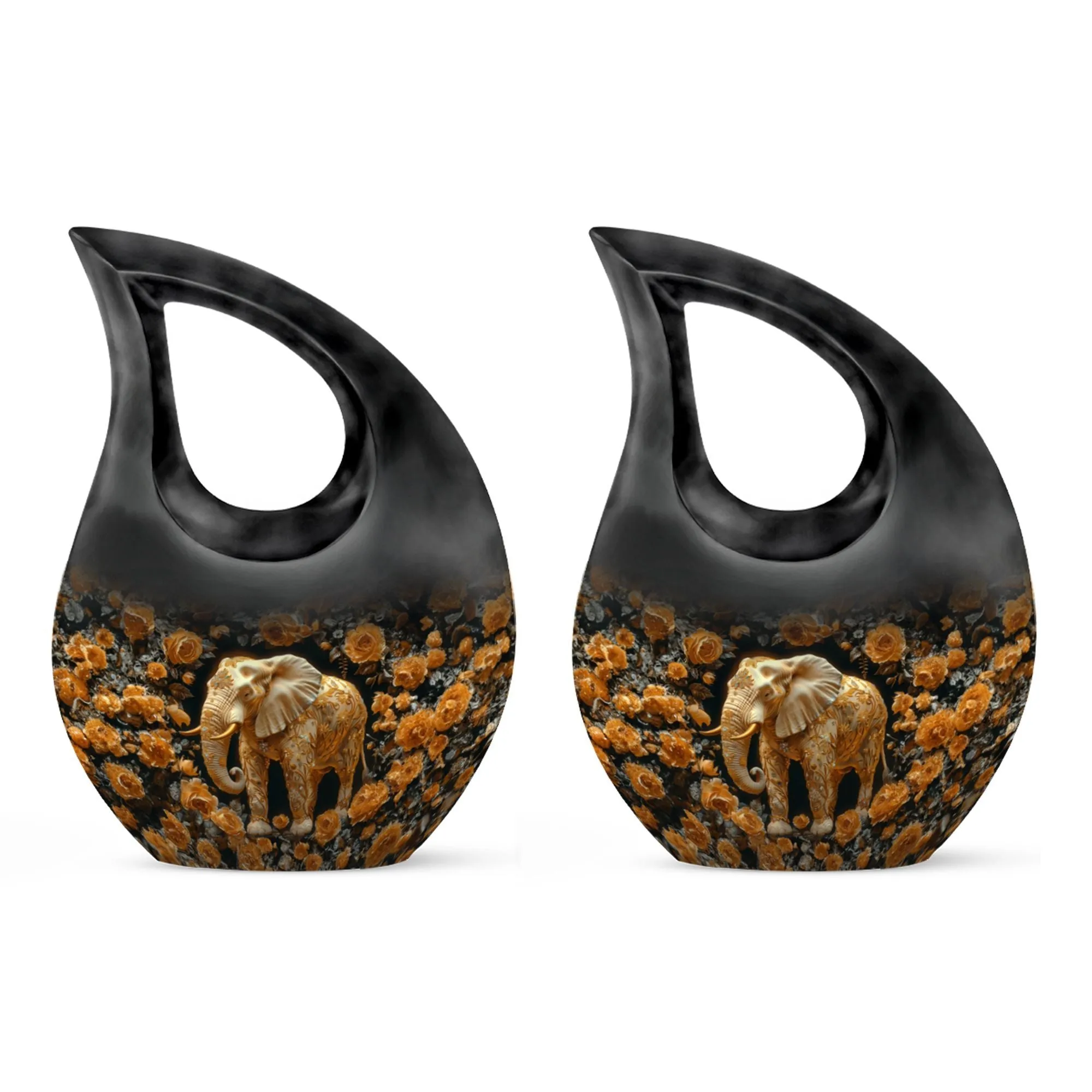 Elephant Tribute: Revere Range Personalized Memorial Urn