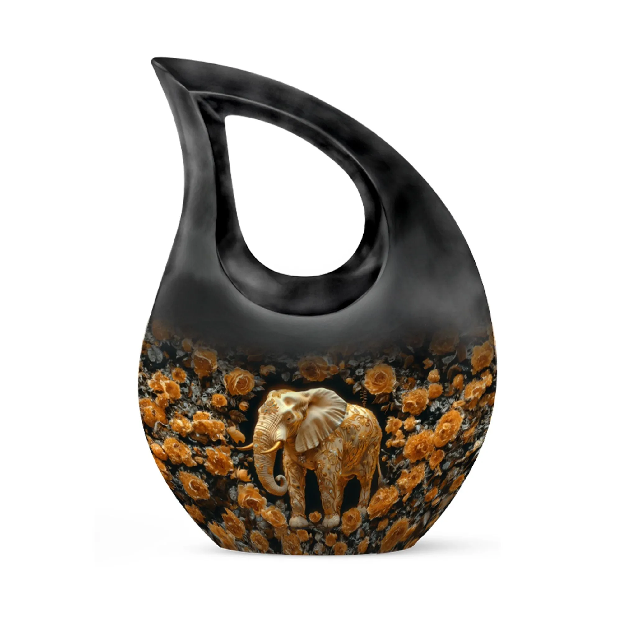 Elephant Tribute: Revere Range Personalized Memorial Urn