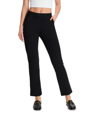 Flare Cropped Yoga Dress Pants, 4 Pockets
