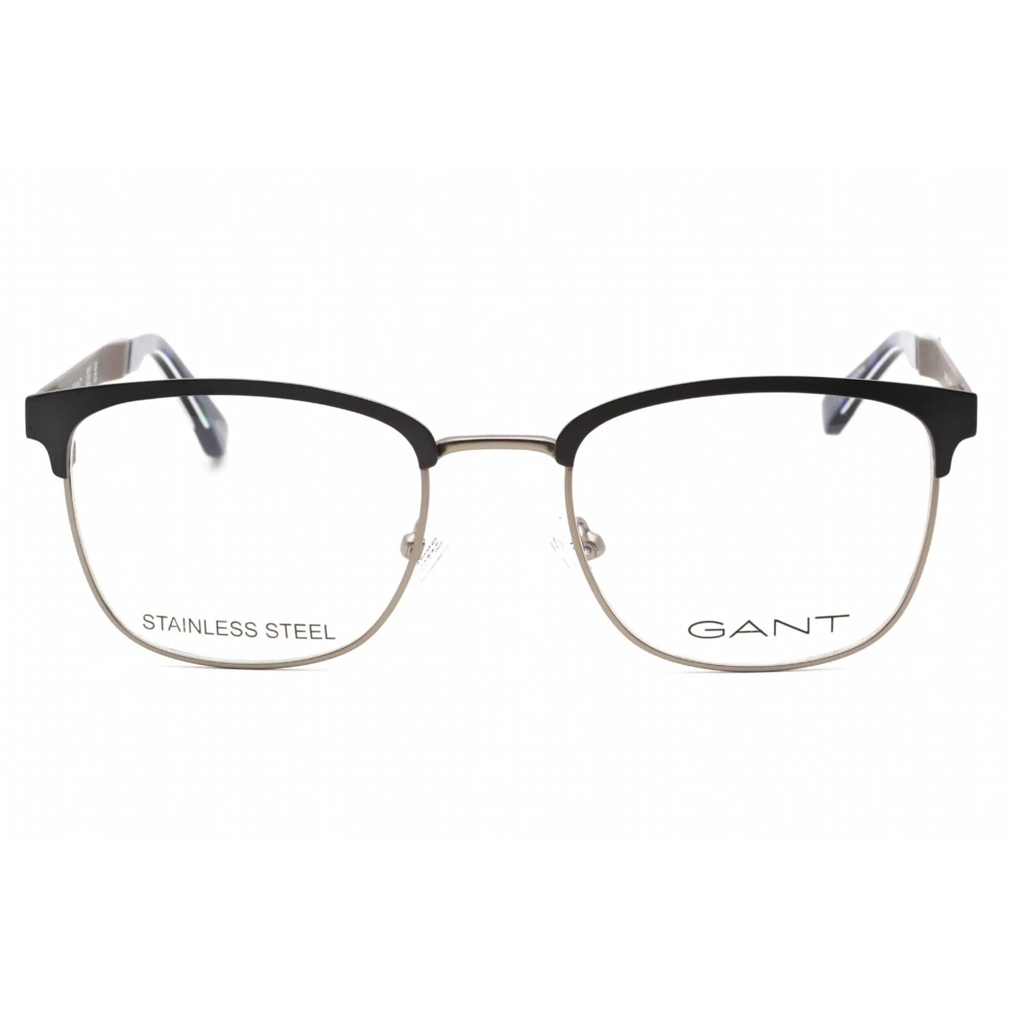Gant Men's Eyeglasses - Grey/Other Metal Full Rim Rectangular Frame | GA3181 020