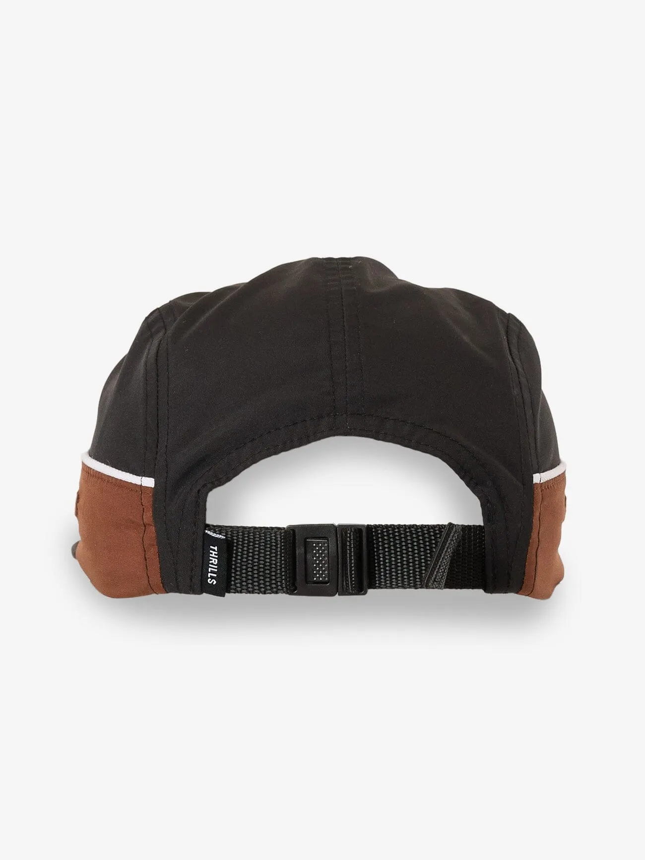 Gazed Curved 5 Panel Cap - Black