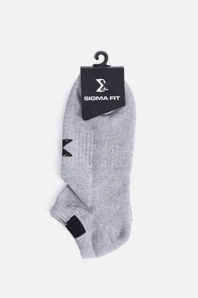 Gray Sigma Ankle Socks