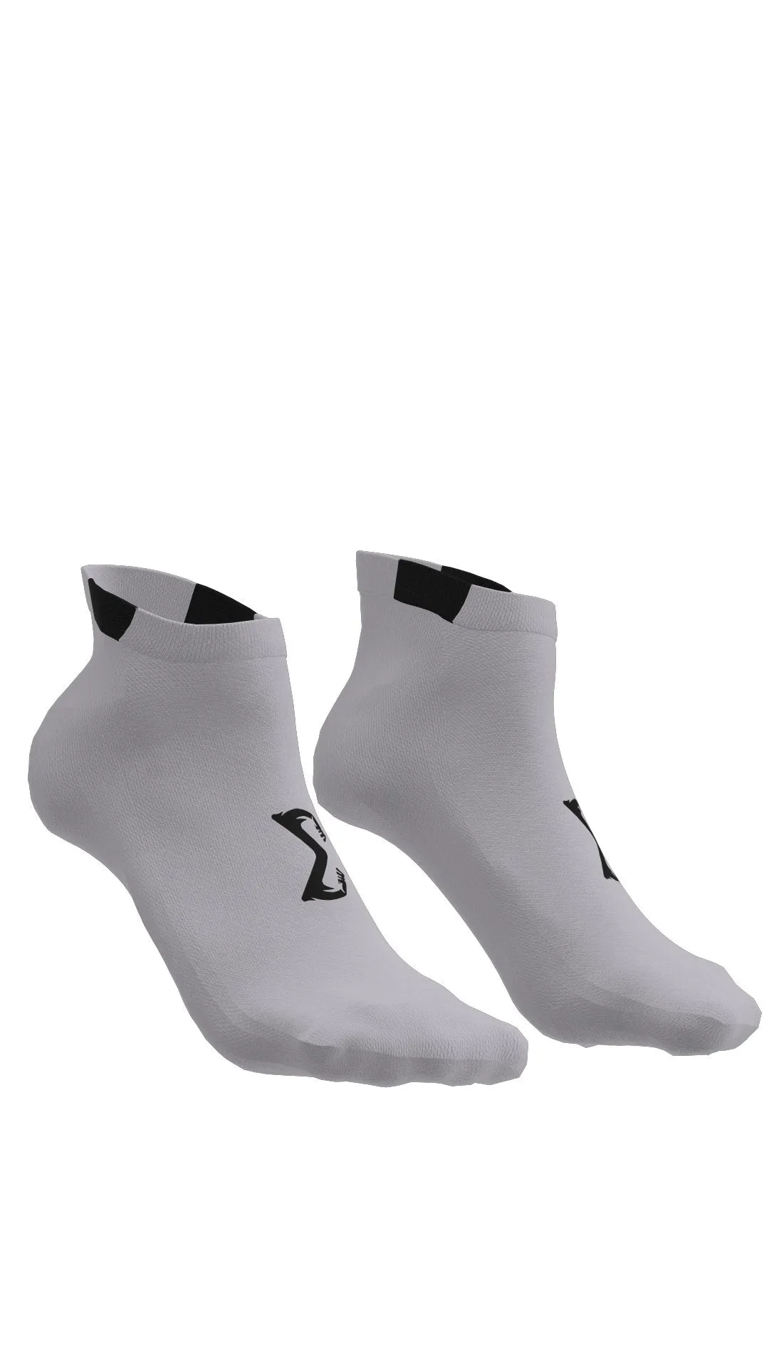 Gray Sigma Ankle Socks