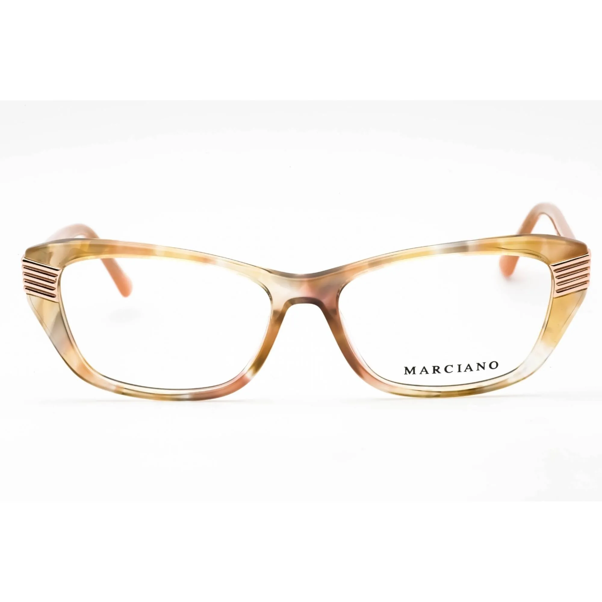 Guess By Marciano Women's Eyeglasses - Beige/Other Acetate Cat Eye Frame | GM0385 059