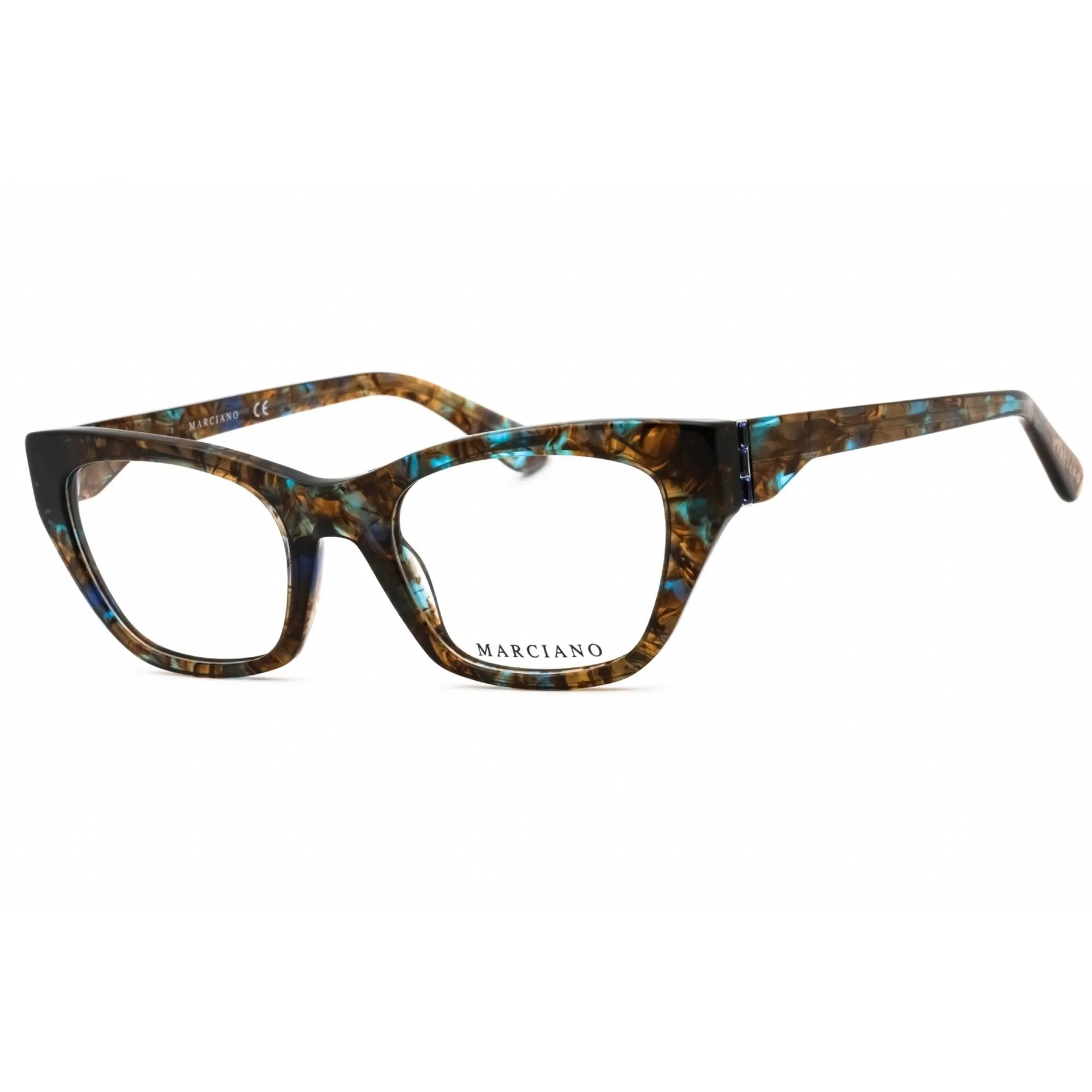 Guess By Marciano Women's Eyeglasses - Blue/Other Acetate Cat Eye Frame | GM0361-S 092
