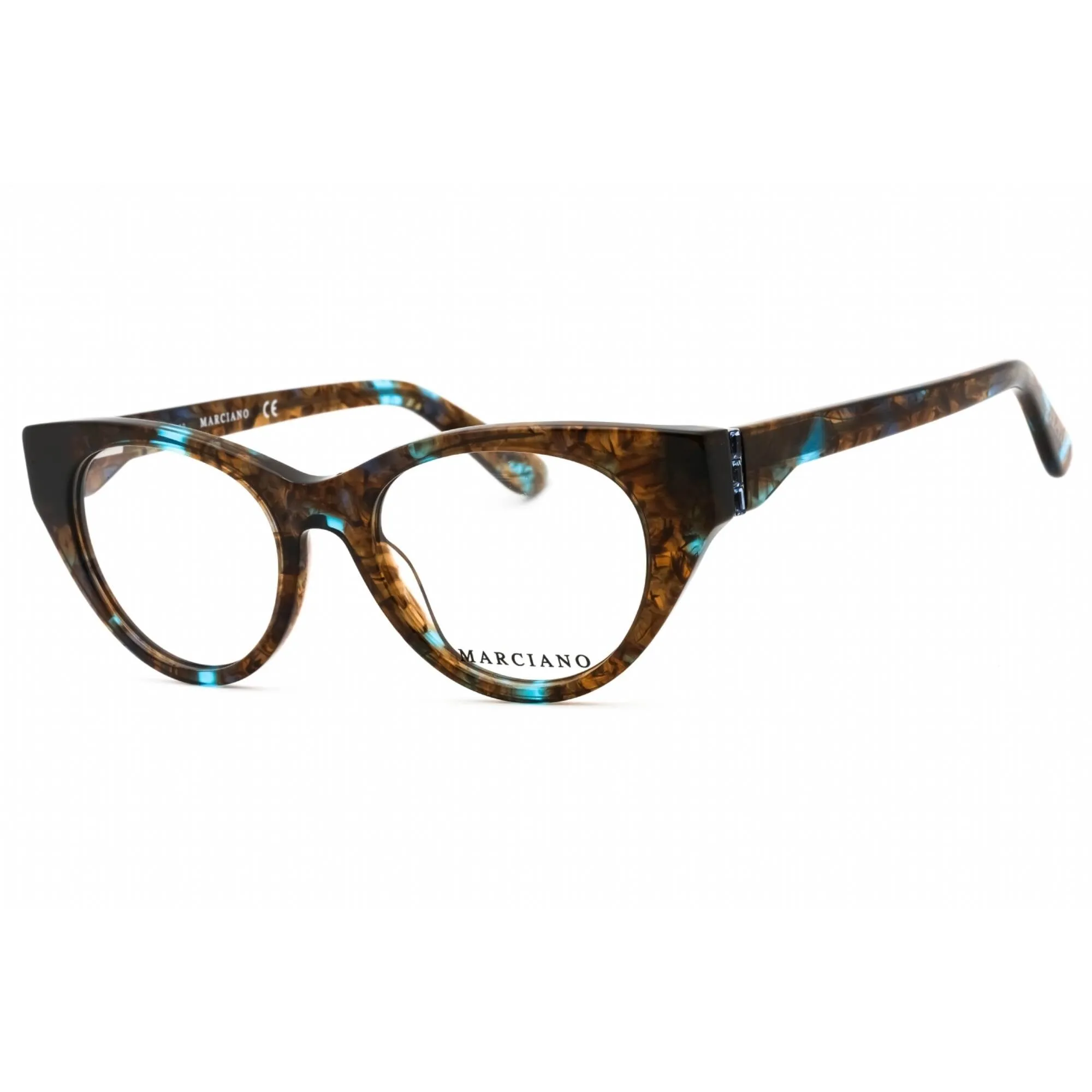 Guess By Marciano Women's Eyeglasses - Blue/Other Acetate Cat Eye Frame | GM0362-S 092