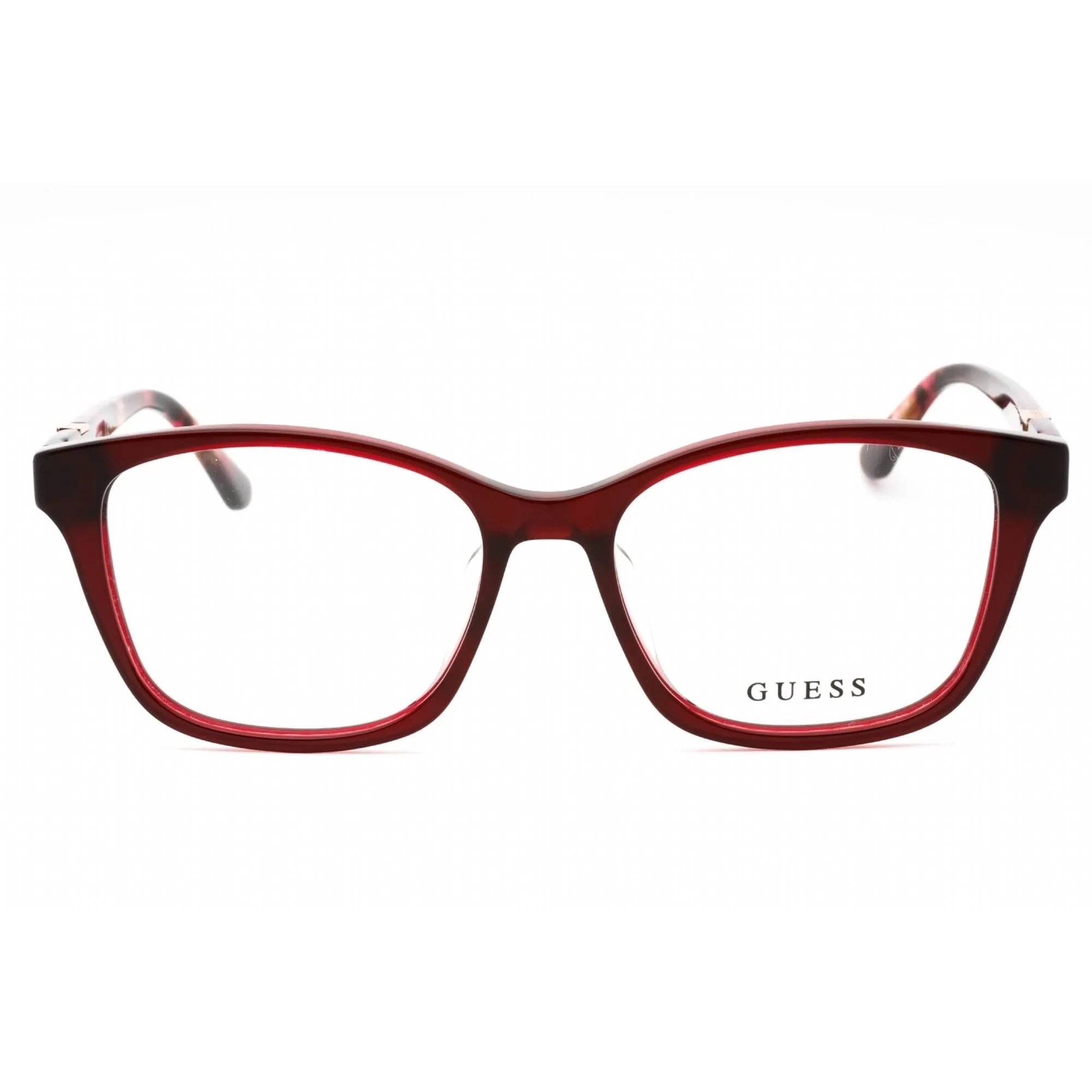 Guess Women's Eyeglasses - Bordeaux/Other Acetate Cat Eye Shape Frame | GU2846-D 071