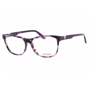 Guess Women's Eyeglasses - Clear Demo Lens Violet/Other Cat Eye Frame | GU2973 083