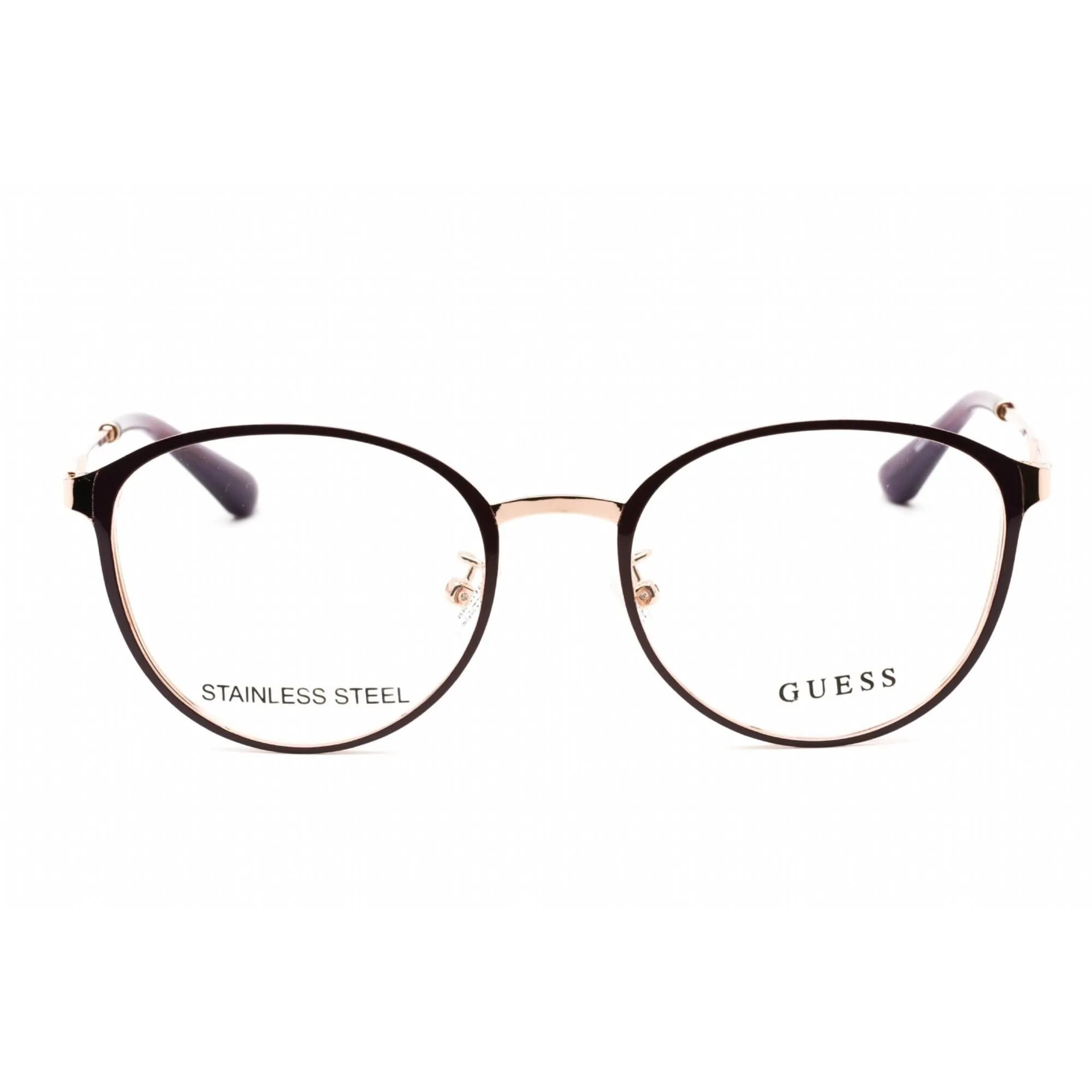 Guess Women's Eyeglasses - Full Rim Cat Eye Violet/Rose Gold Frame | GU2861-D 083