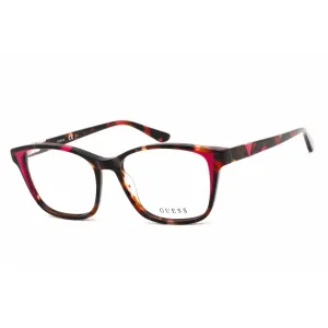 Guess Women's Eyeglasses - Full Rim Pink/Other Plastic Rectangular Frame | GU2810 074