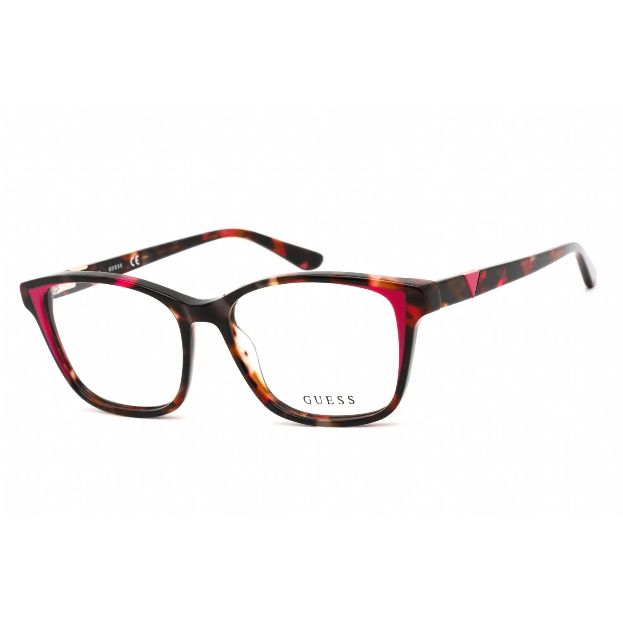Guess Women's Eyeglasses - Full Rim Pink/Other Plastic Rectangular Frame | GU2810 074