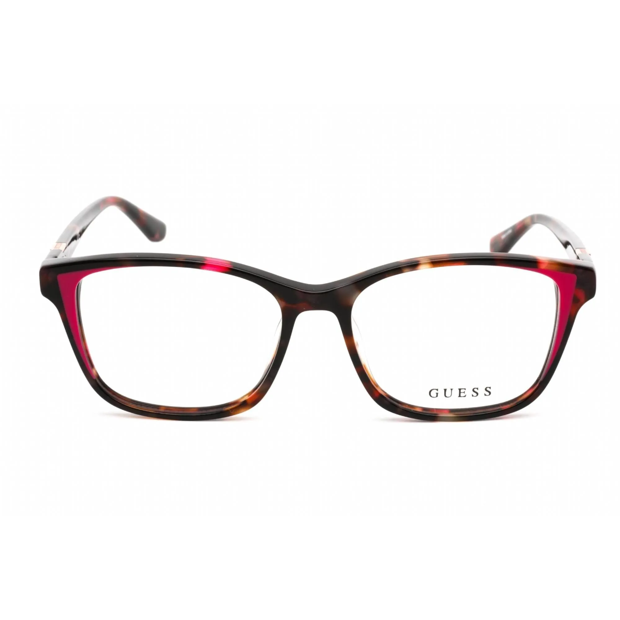 Guess Women's Eyeglasses - Full Rim Pink/Other Plastic Rectangular Frame | GU2810 074