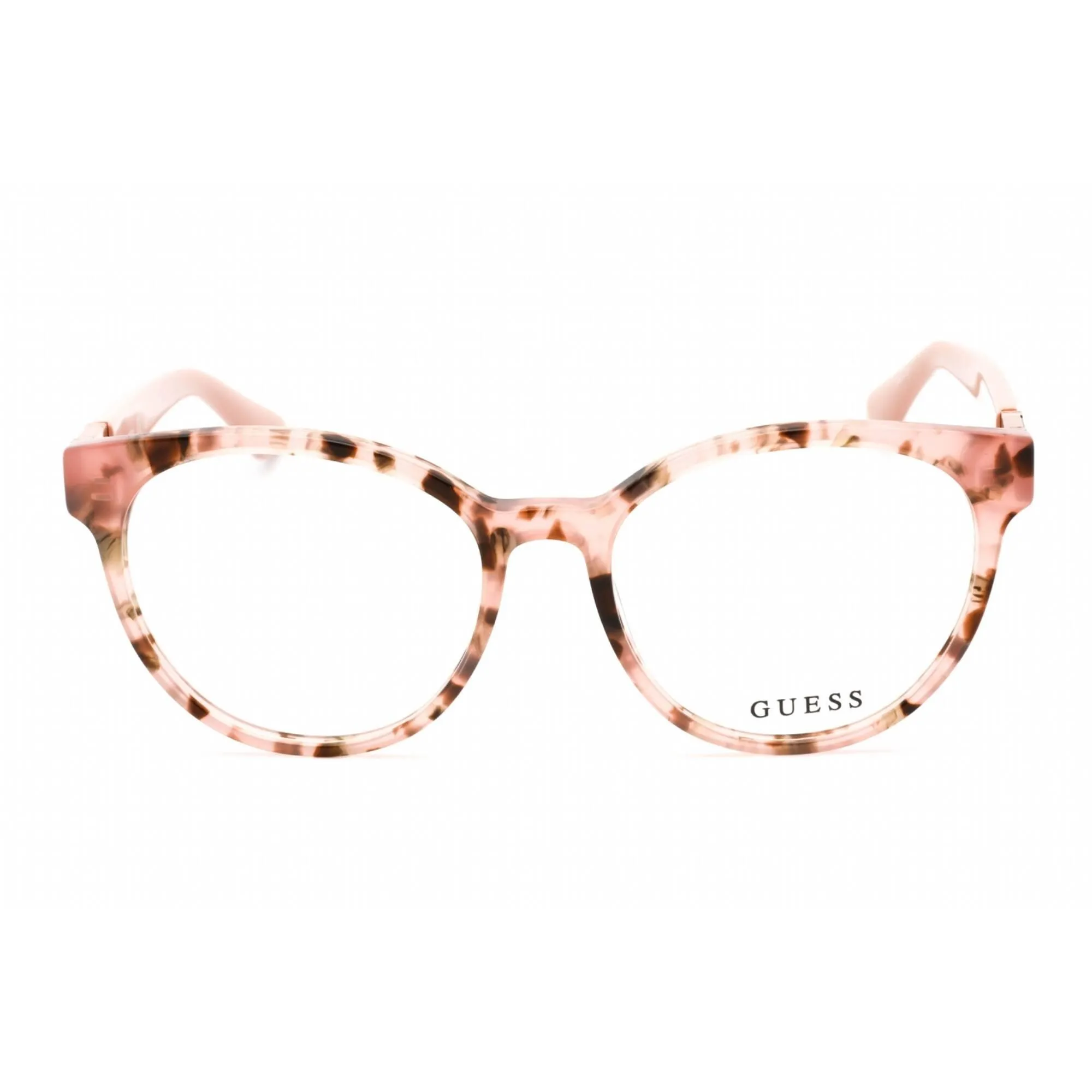 Guess Women's Eyeglasses - Full Rim Pink/Other Plastic Round Shape Frame | GU2909 074