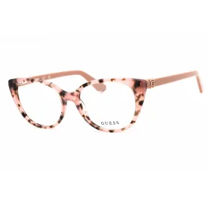 Guess Women's Eyeglasses - Pink /Other Acetate Cat Eye Full Rim Frame | GU50107 074