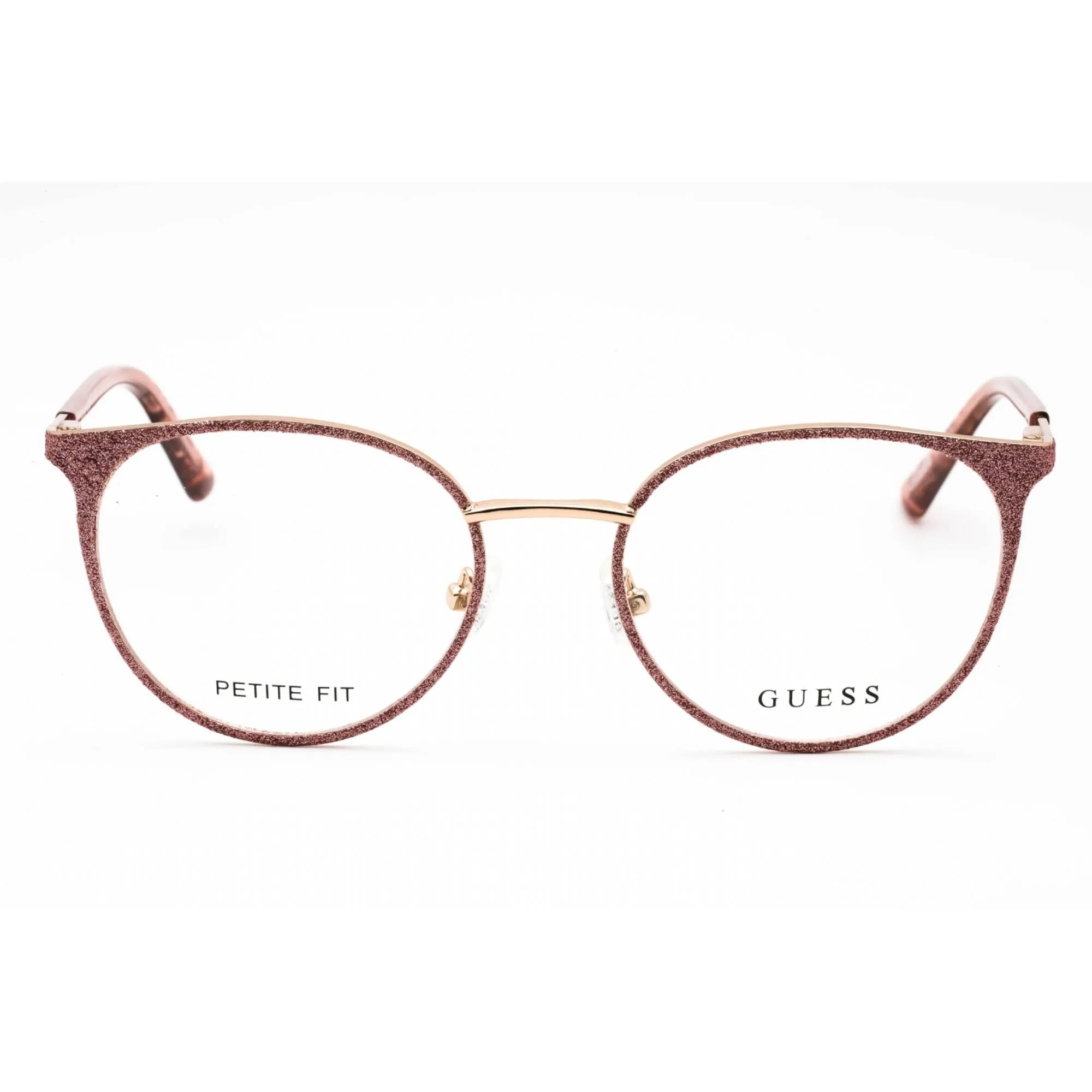 Guess Women's Eyeglasses - Pink/Other Metal Round Shape Full Rim Frame | GU2913 074