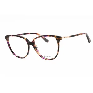 Guess Women's Eyeglasses - Violet/Other Acetate Full Rim Cat Eye Frame | GU2905 083
