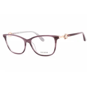 Guess Women's Eyeglasses - Violet/Other Plastic Rectangular Full Rim | GU2856-S 083