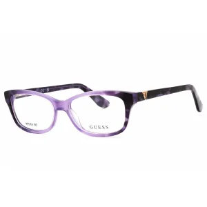 Guess Women's Eyeglasses - Violet/Other Rectangular Full Rim Frame | GU2948 083