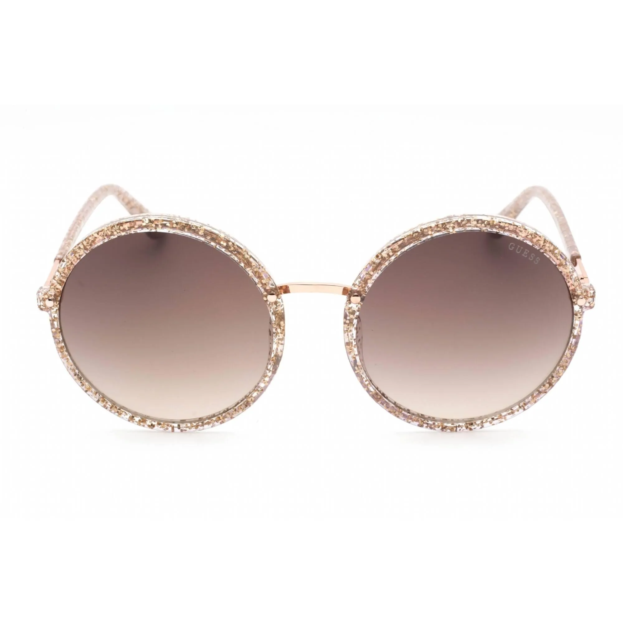 Guess Women's Sunglasses - Beige/Other Injected Propionate Round Frame | GU7887 59F