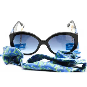 Guess Women's Sunglasses - Blue/Other Plastic Full Rim Round Frame | GU7917 92W