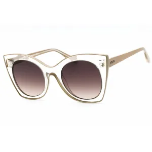 Guess Women's Sunglasses - Crystal/Other Plastic Cat Eye Frame Brown Lens | GU7525 27F