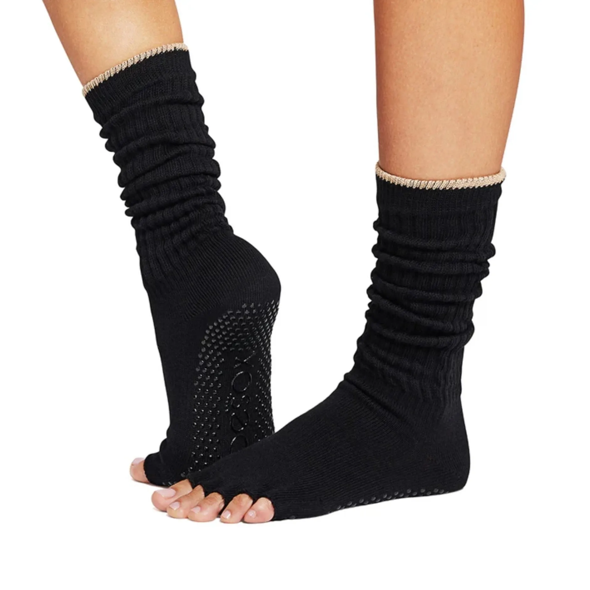 Half Toe Slouch Grip Socks (Barre / Pilates)