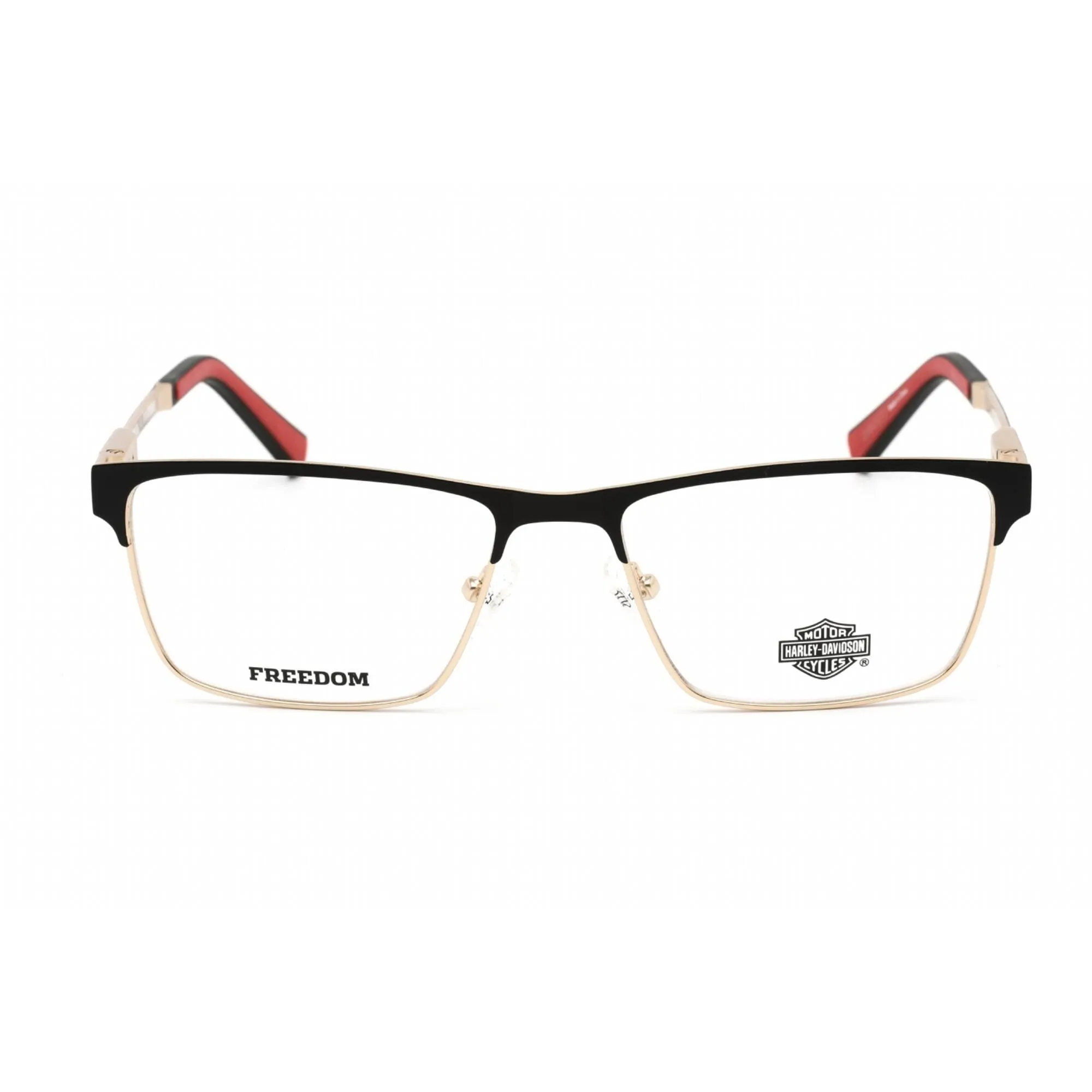 Harley Davidson Unisex Eyeglasses - Black/Other Metal Rectangular Frame | HD9009 005
