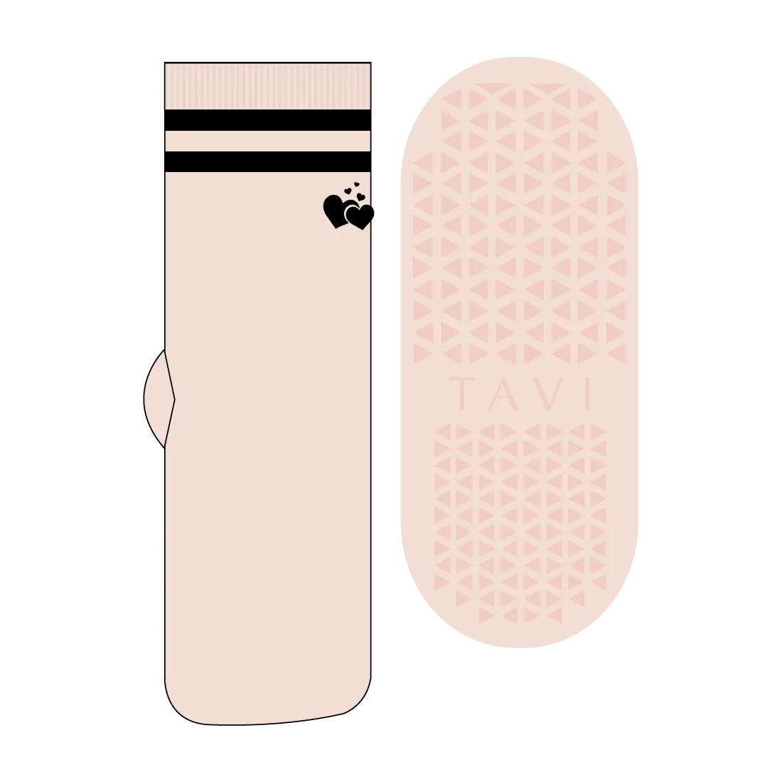 Jess Grip Socks - Heart to Heart
