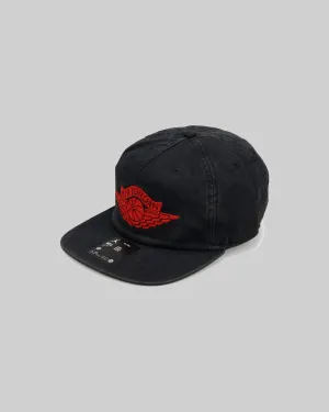JORDAN PRO RARE AIR UNSTRUCTURED HAT BLACK/CHILE RED