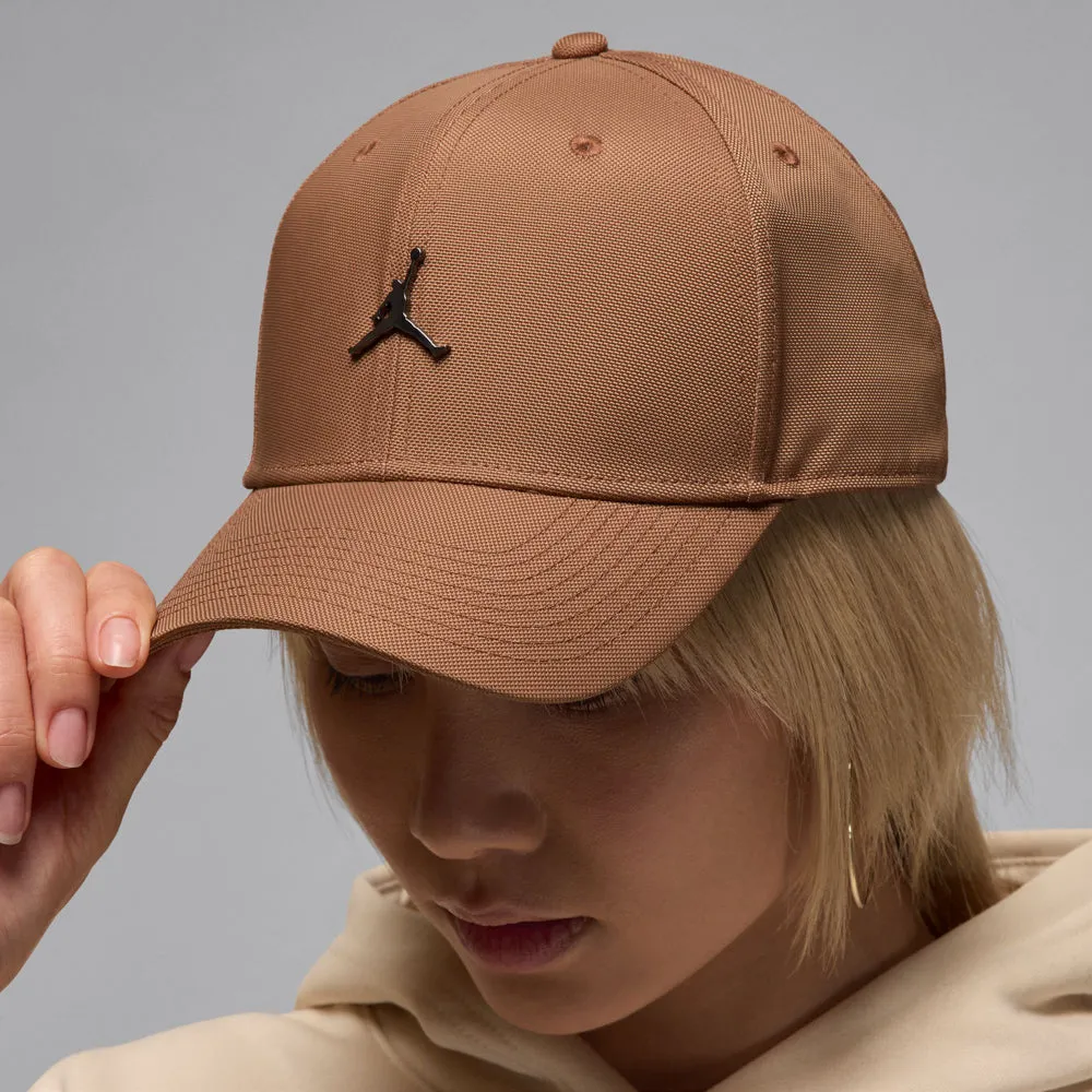Jordan Rise Cap Structured Curved Bill Metal Jumpman Strapback
