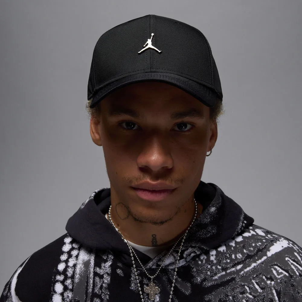 Jordan Rise Cap Structured Curved Bill Metal Jumpman Strapback