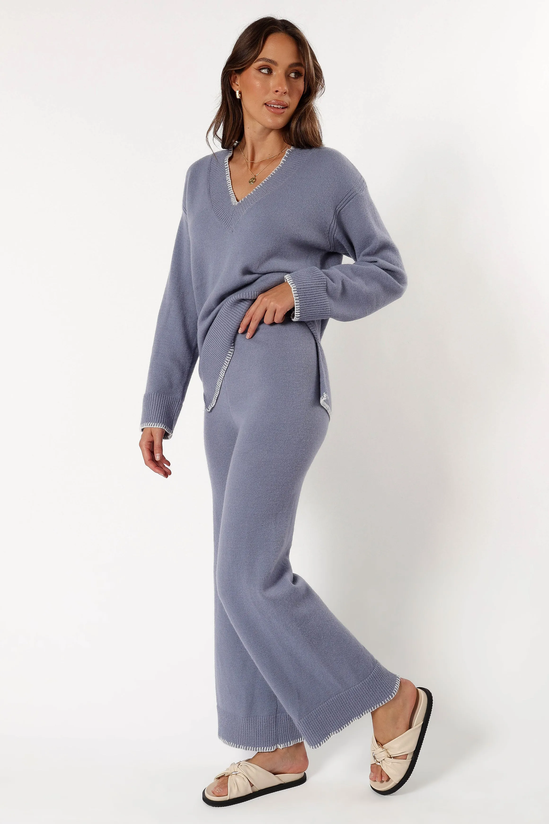 Josslyn Knit Pant - Grey