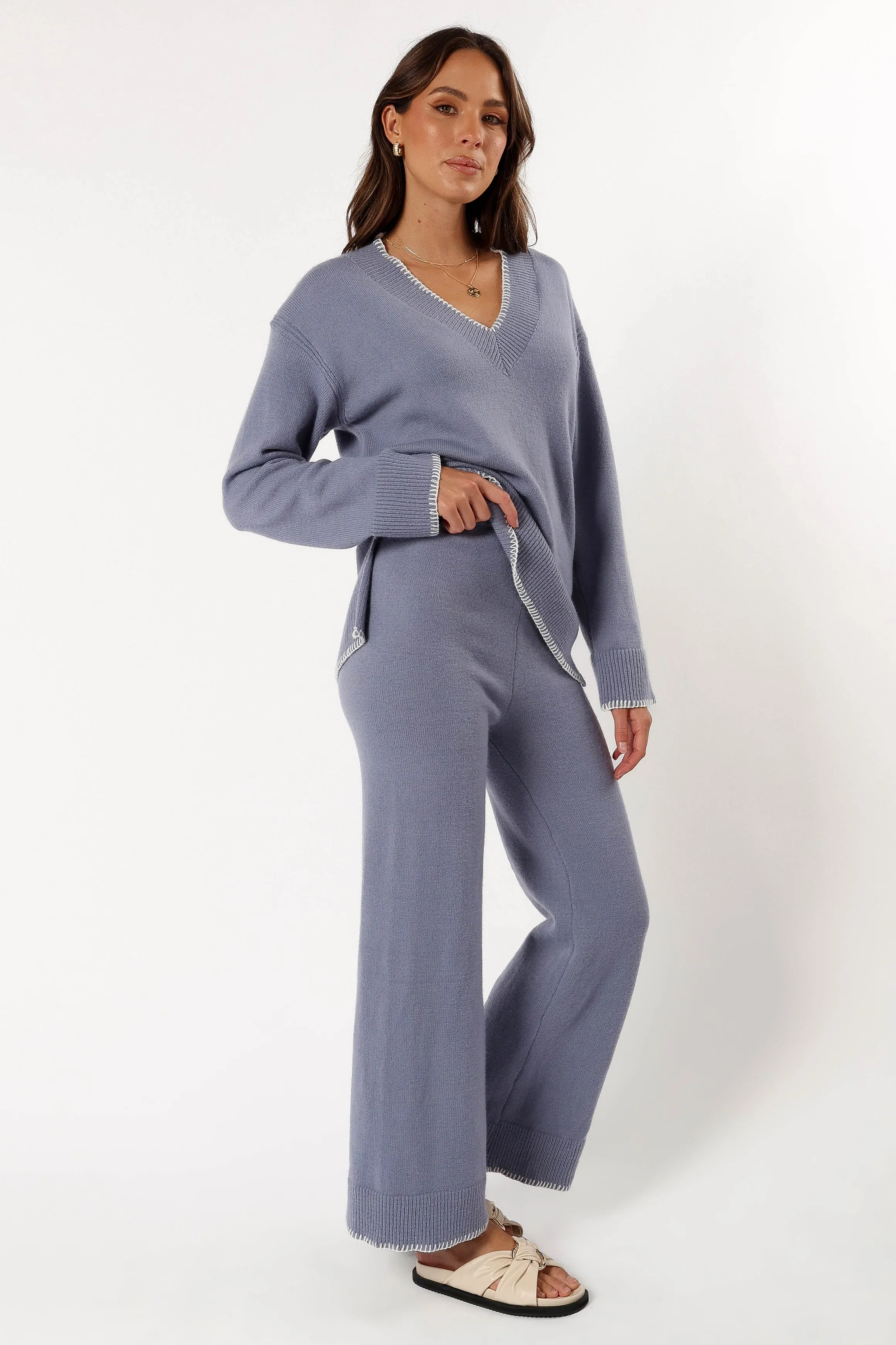Josslyn Knit Pant - Grey