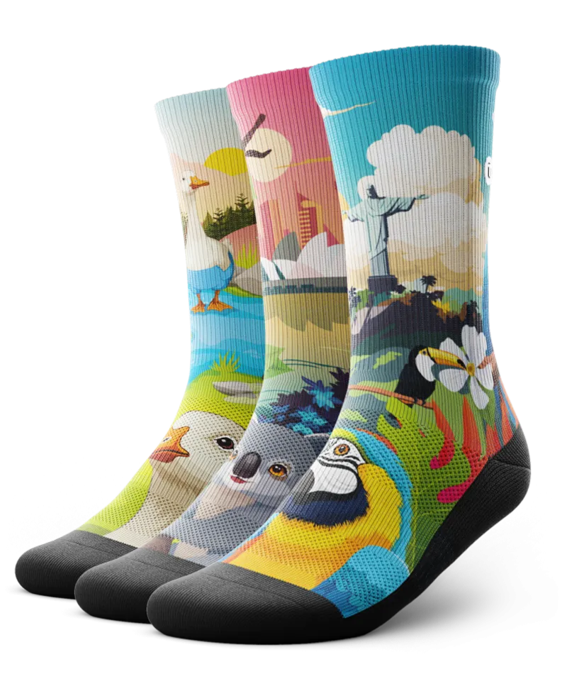 Just Chillin Crew Socks 3-Pack